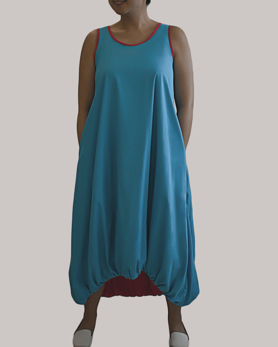 Two-Side Couture Sleeveless reversible dress - Anyatwo